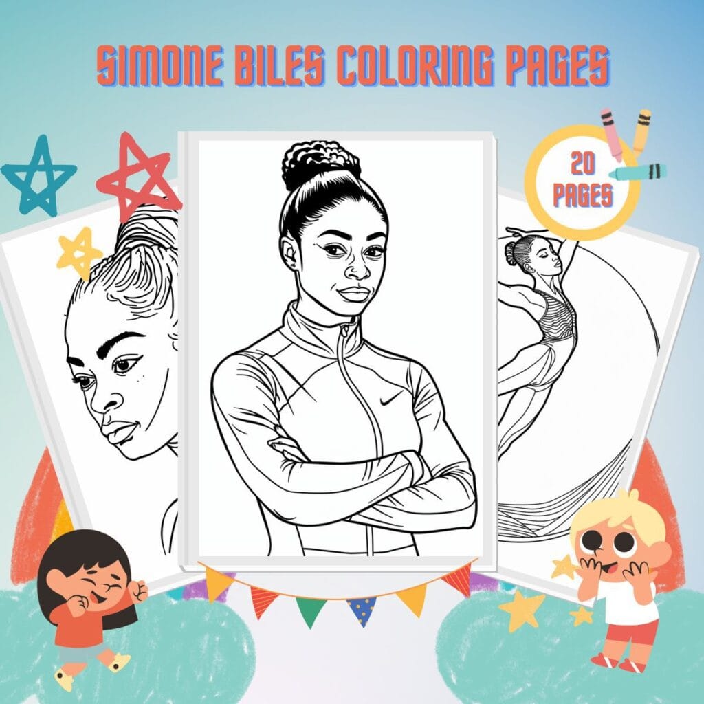 20 Simone Biles Coloring Pages Free PDF Printables
