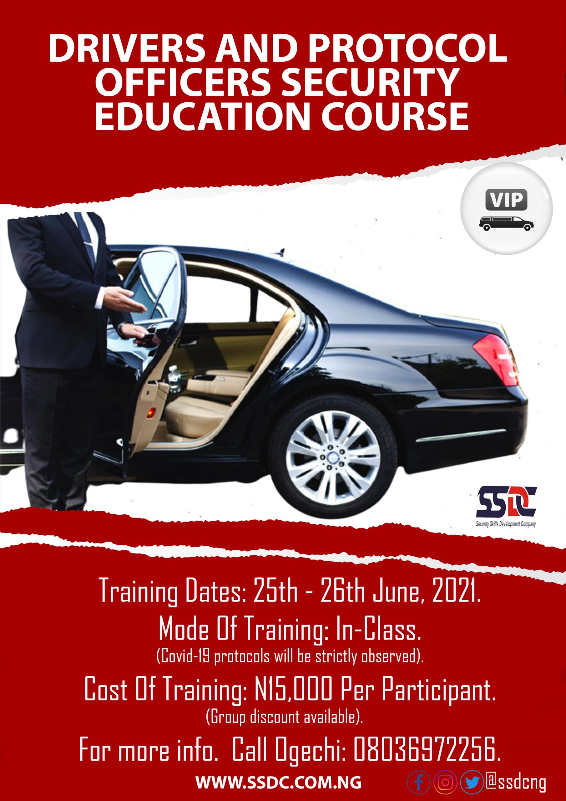 Invitation To Our Drivers And Protocol Officers Security Education