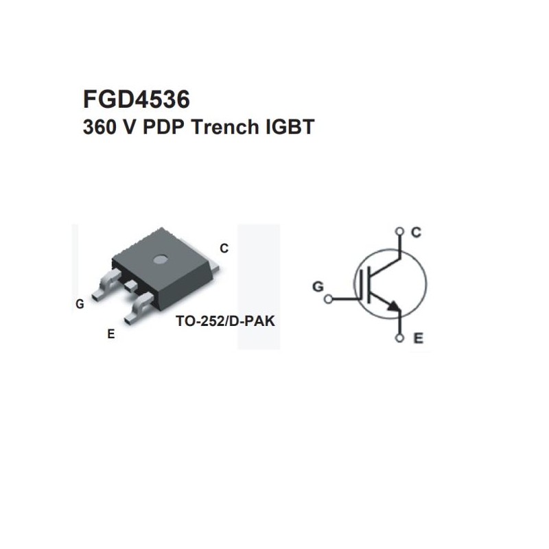 TRANSISTOR IGBT SMD 50A 360V FGD4536 21