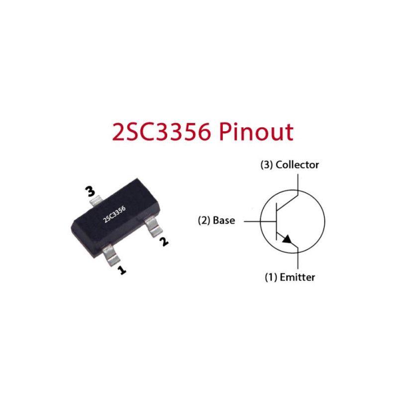 2SC3356 TRANSISTOR NPN R25 PARA RF VHF UHF ALTA FRECUENCIA
