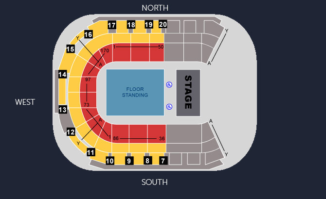 Seating Maps Seating Plan SSE Arena Belfast