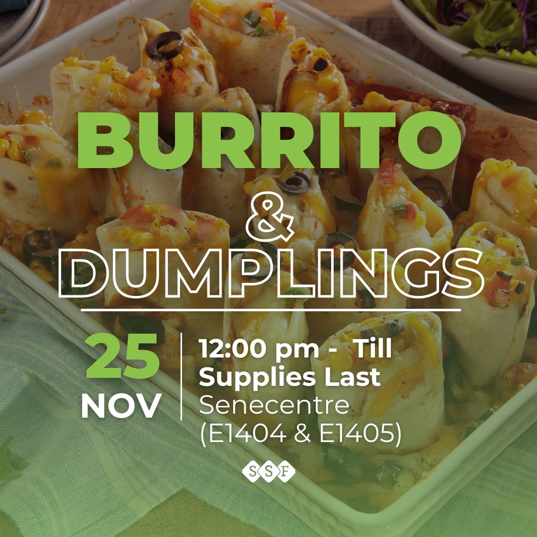 Burrito & Dumplings Newnham Seneca Student Federation