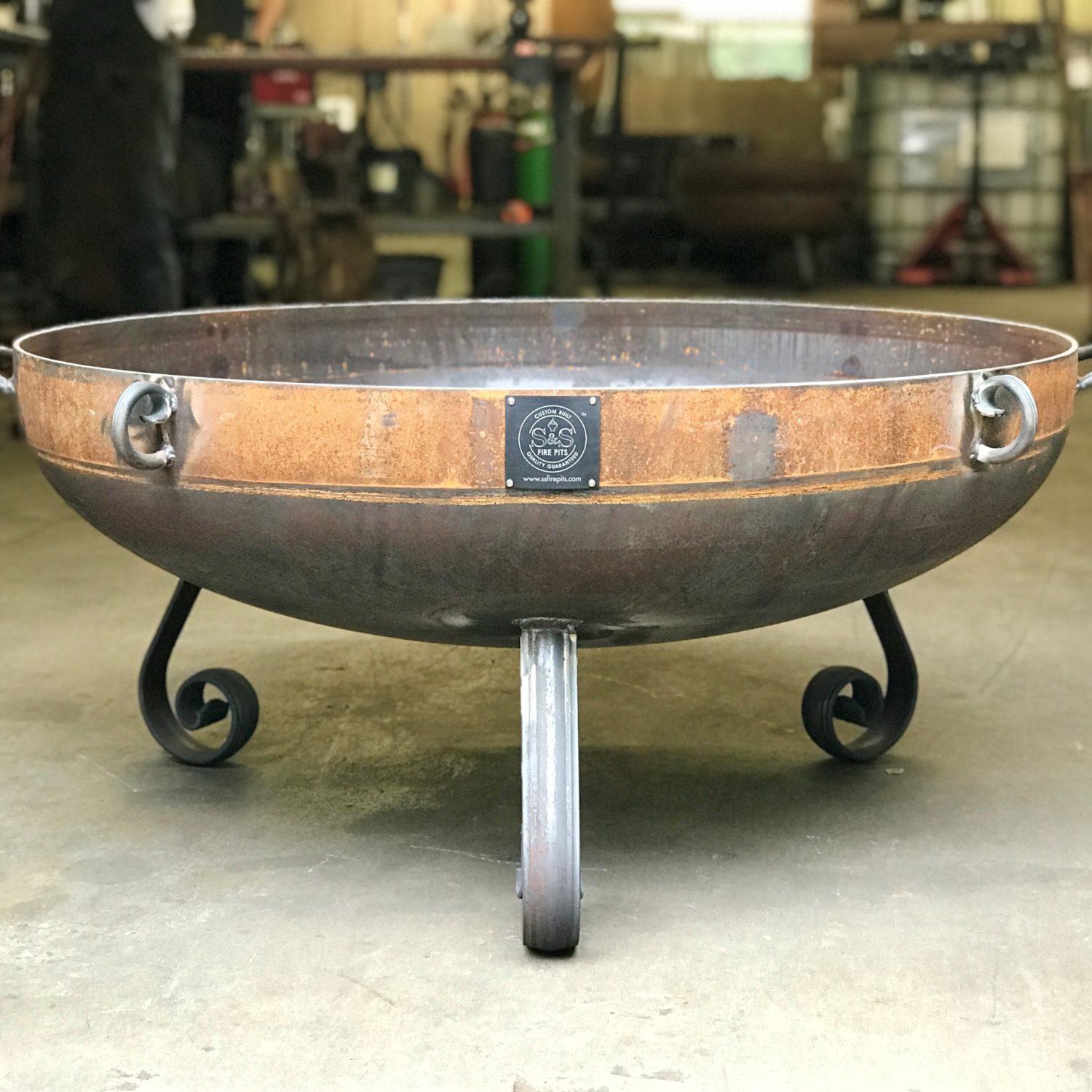 42″ Decorative Elliptical Fire Pit Custom Fire Pits Custom Fire