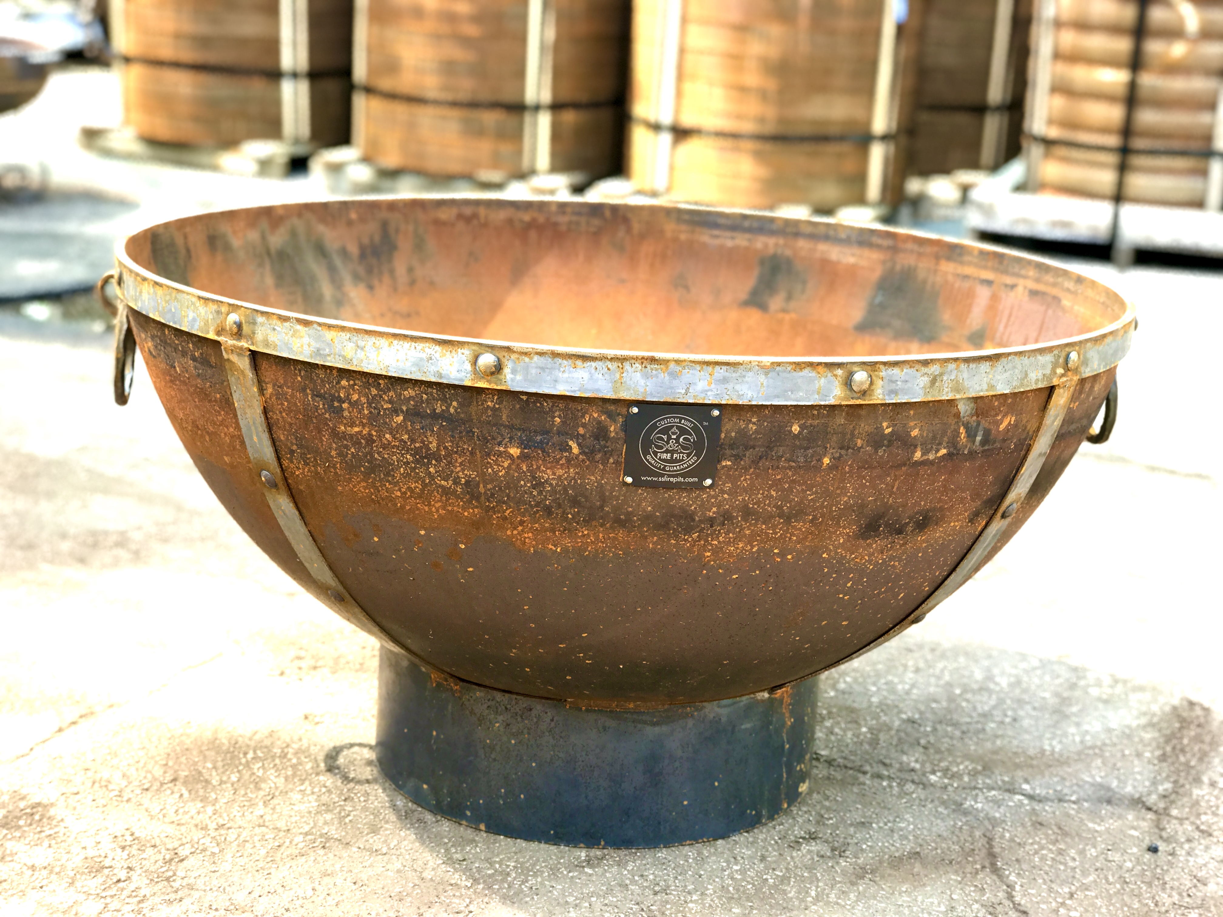 41” Hemisphere Cauldron Custom Fire Pits Custom Fire Pit For Sale Made To Last Forever