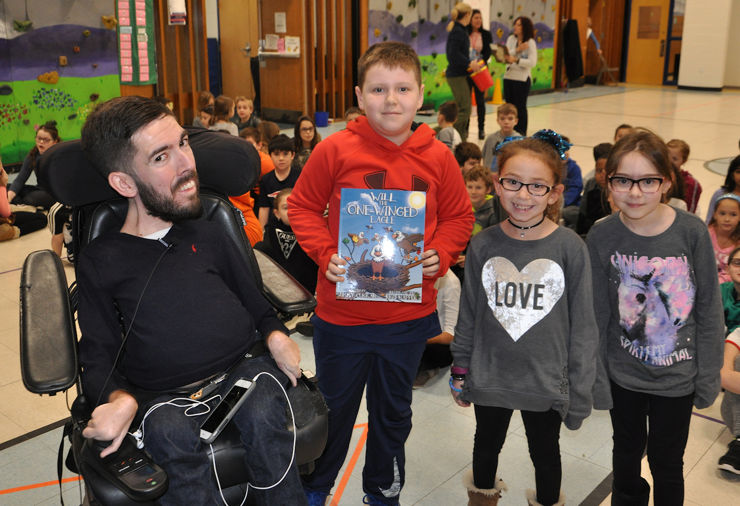 Ridge Park Elementary alumnus returns to share inspirational story PA