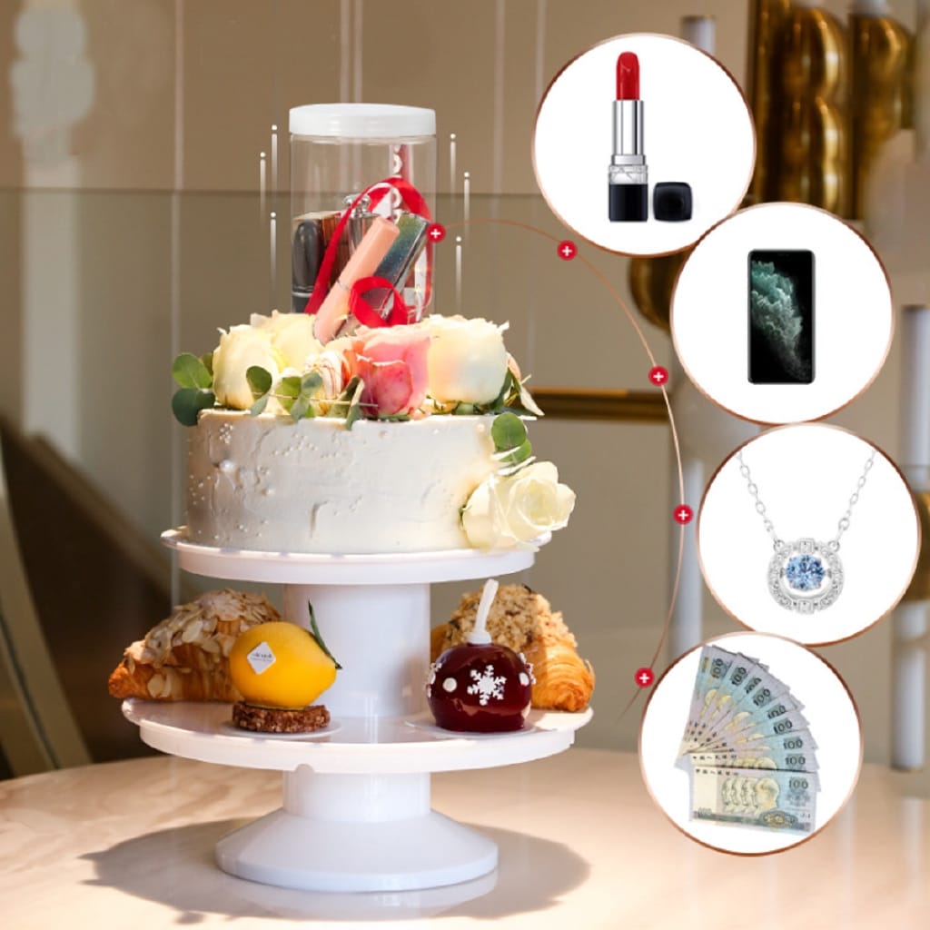 Surprise Cake Stand 2 Tier Shree Shyam Ji Marketing