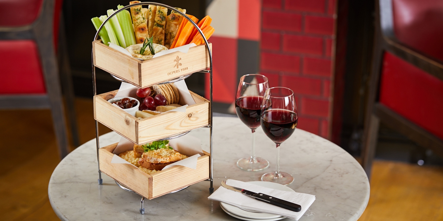 £24.95 Cheese afternoon tea for 2 at Café Rouge Travelzoo