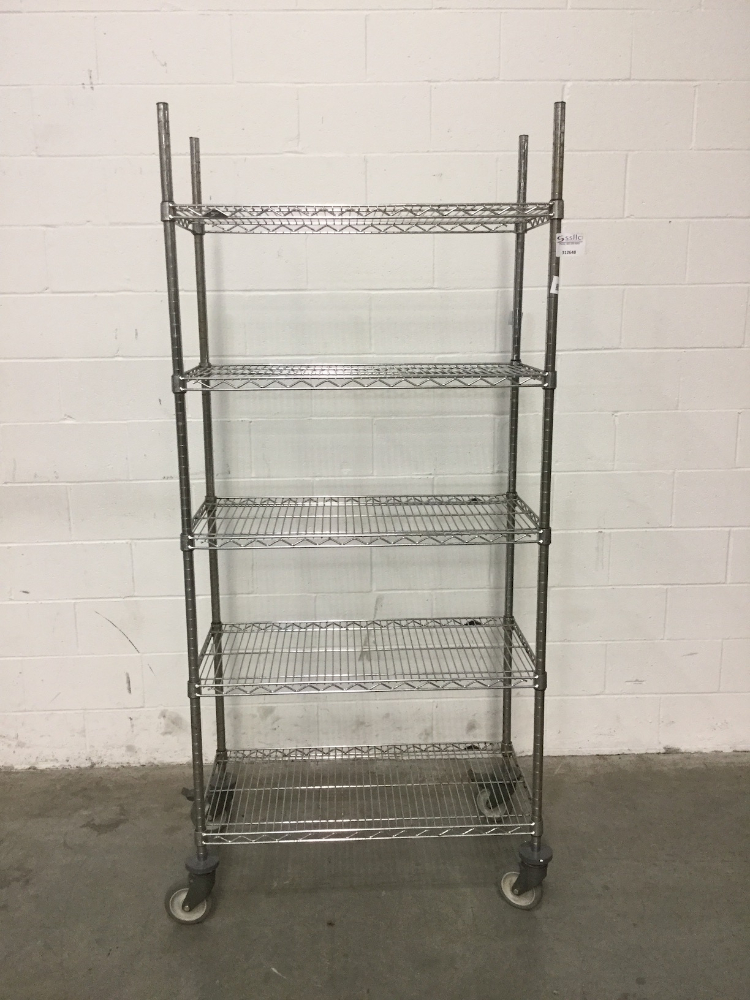 3' Portable Wire Shelving Unit Surplus Solutions