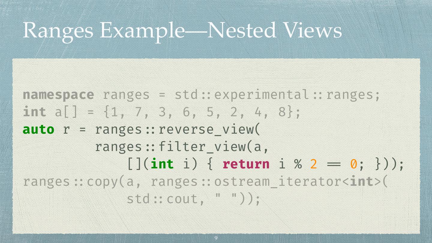 C++ Ranges