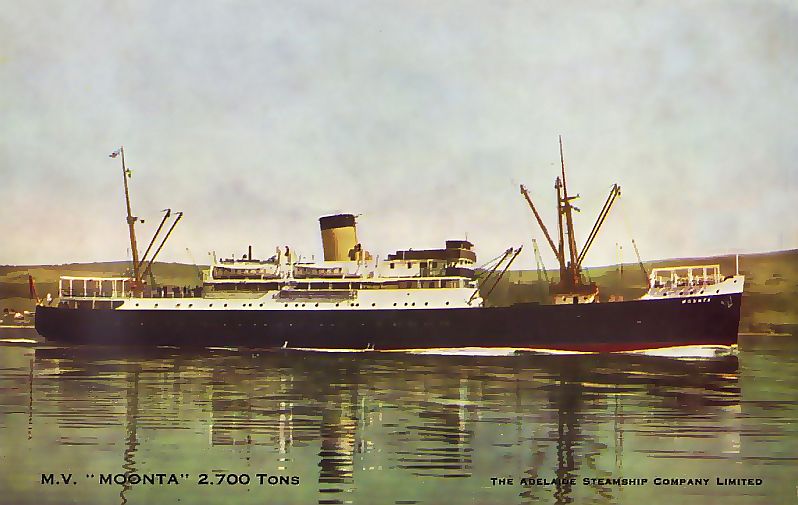 Adelaide Steamship Co MS Moonta / MV Lydia