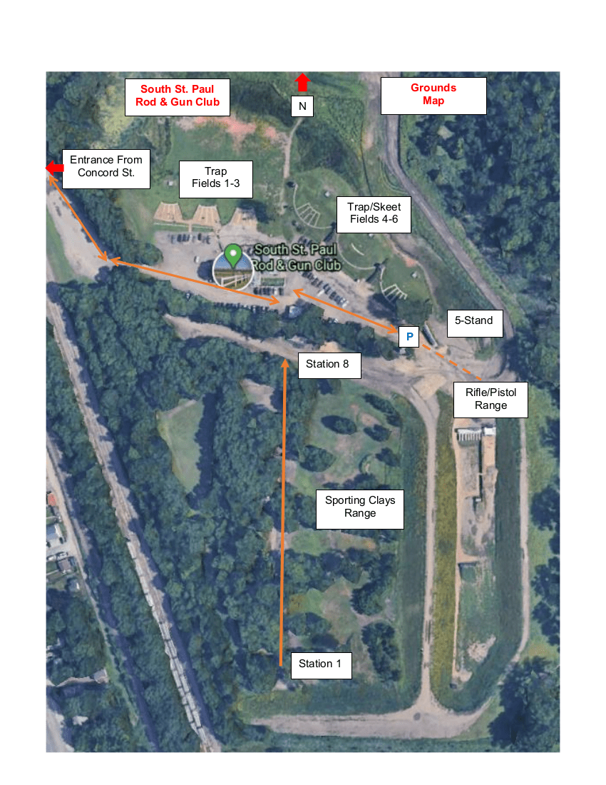 Map of Property & Shooting Grounds South Saint Paul Rod & Gun Club
