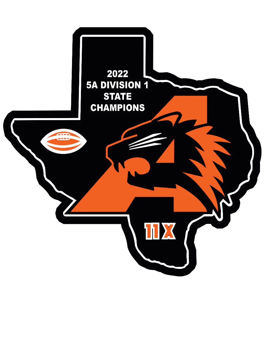 Aledo HS 2022 11X State Champion TX Patch 8” SSR Jackets Patch Store