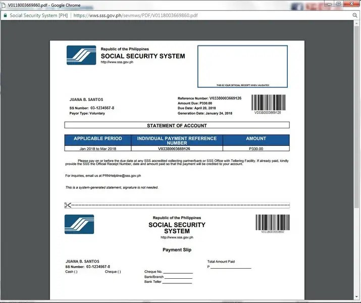How to get Payment Reference Number(PRN) for Voluntary Paying SSS