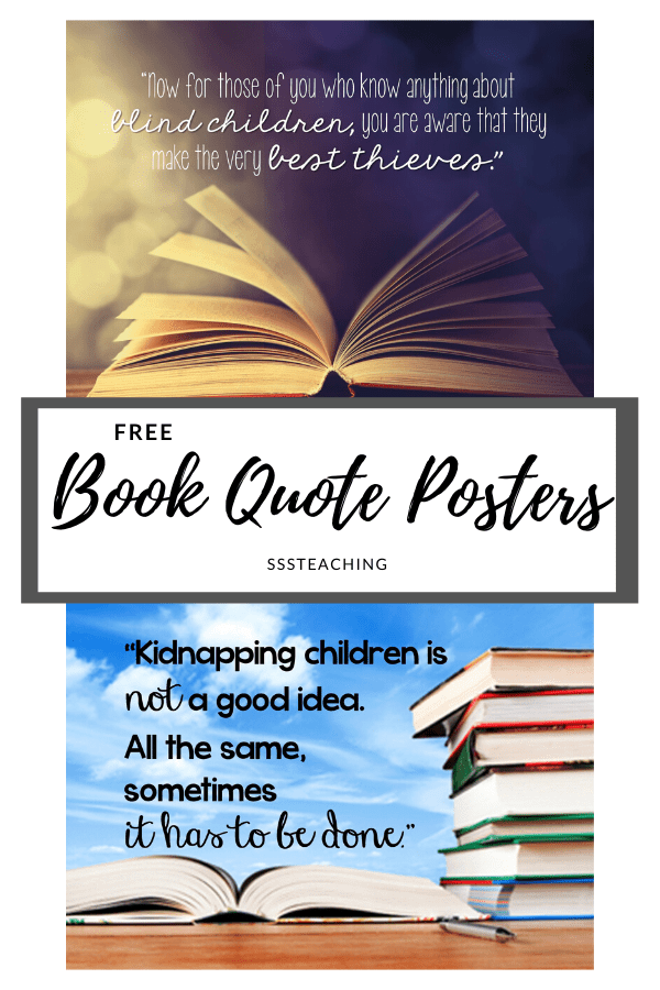 Book Quote Posters / Book Quote Posters Elementary Set 1 Mrs