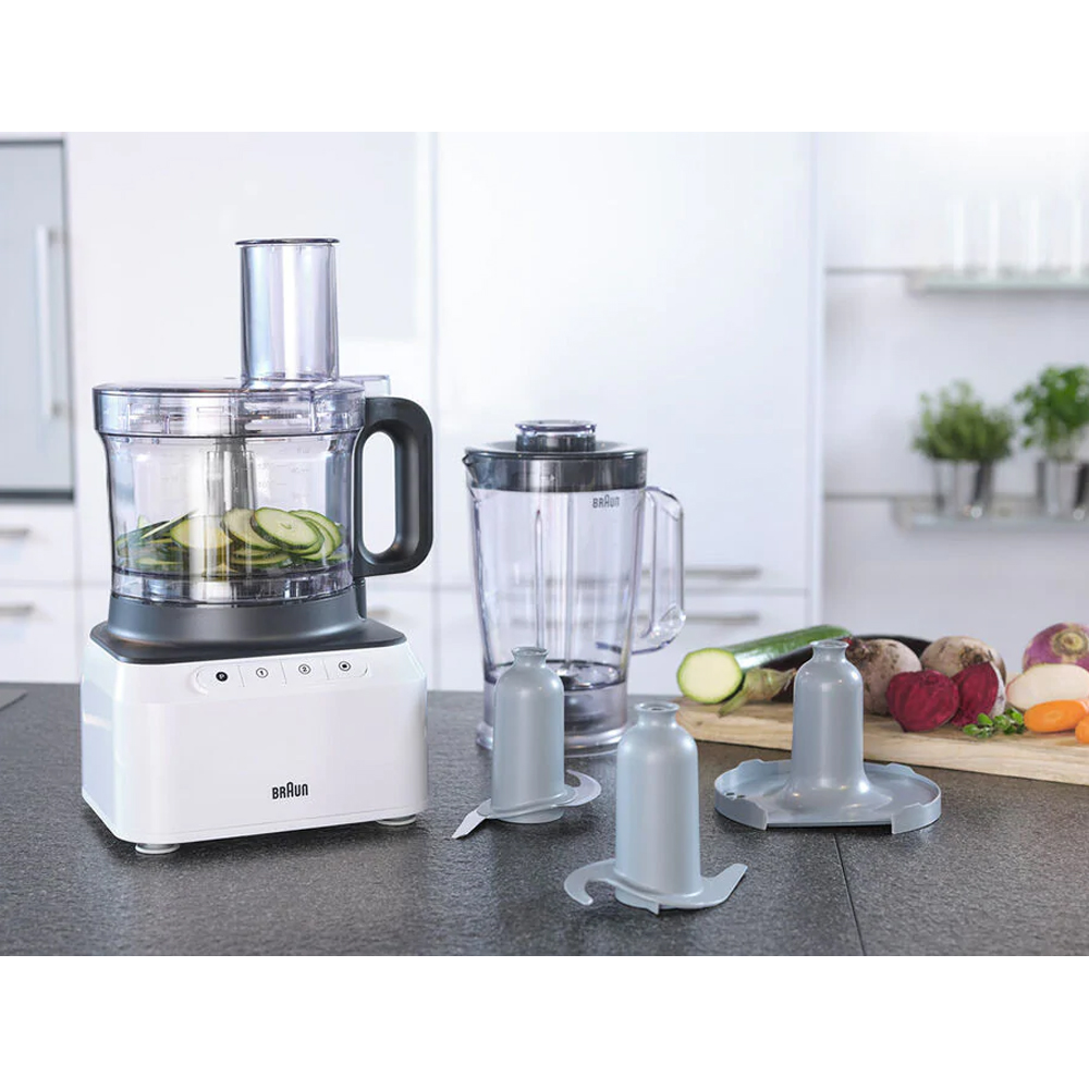 Braun 800W PureEase Food Processor FP3131 White SSS Traders