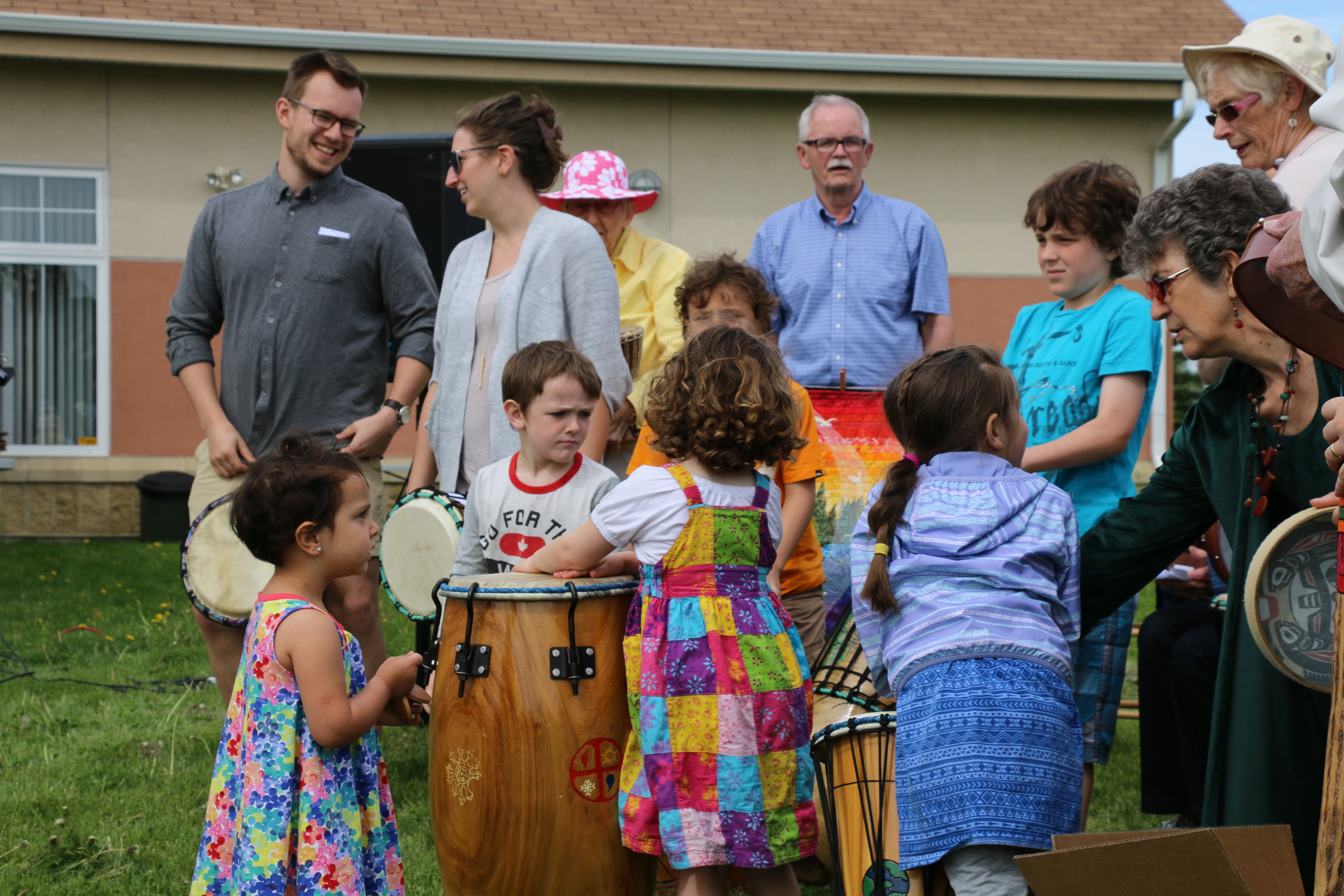 Outdoor Gathering Spiritual Seekers United in Community