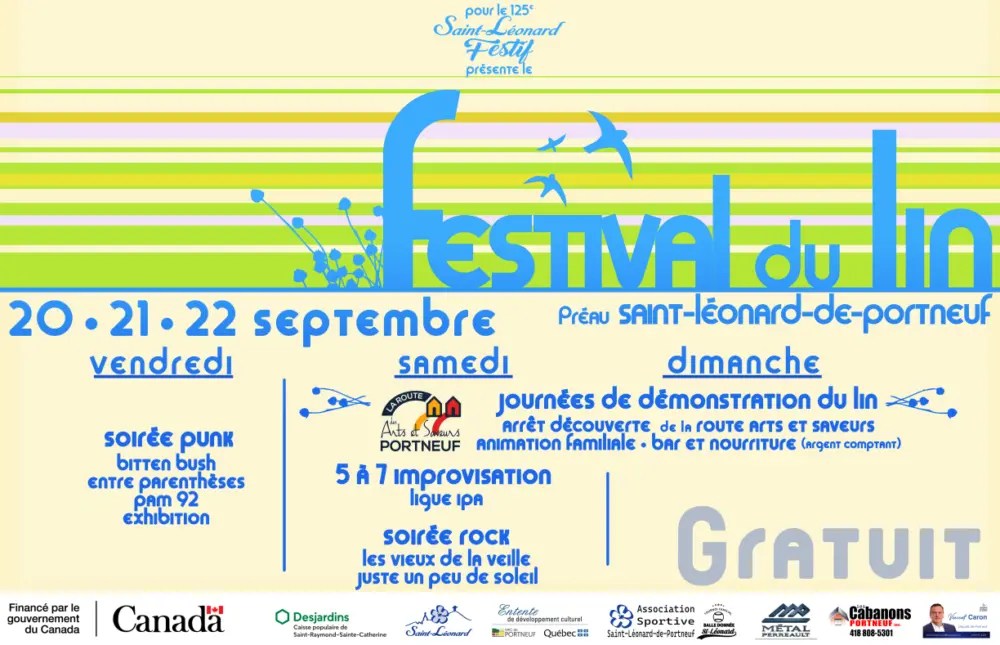 Festival du lin Municipalité de SaintLéonarddePortneuf