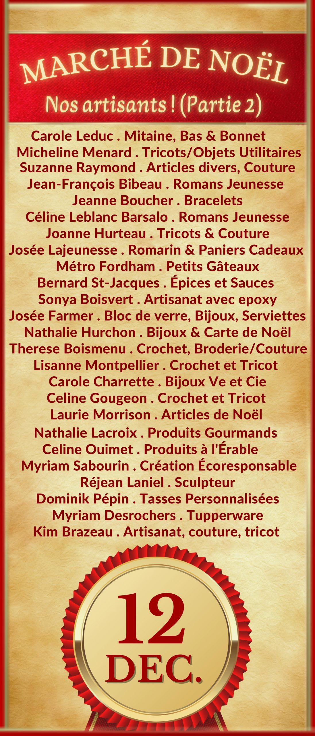 Municipalité de SaintZotique Marché de Noël