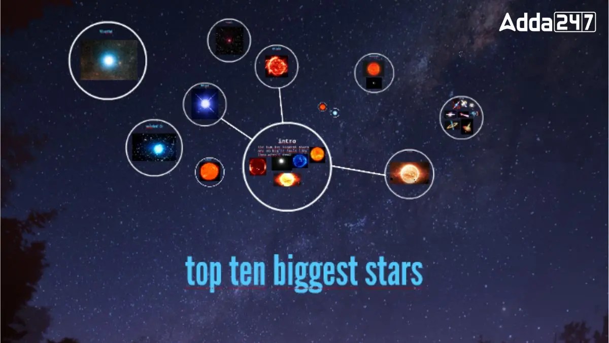 Biggest Star in the Universe, List of Top10