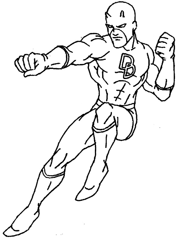 Daredevil de colorat
