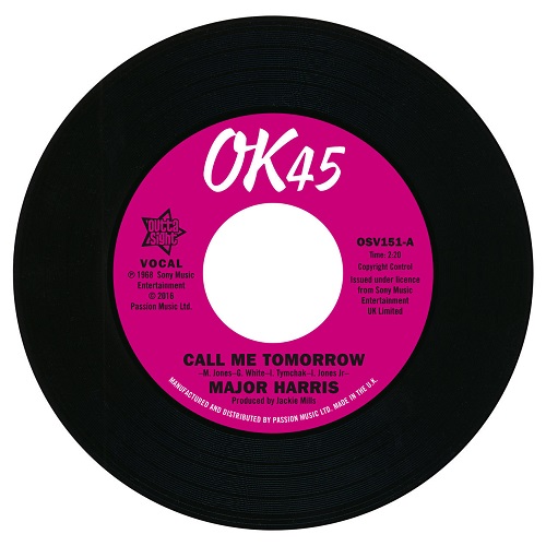 CALL ME TOMORROW / WHERE HAVE ALL THE FLOWERS GONE (7")/MAJOR HARRIS