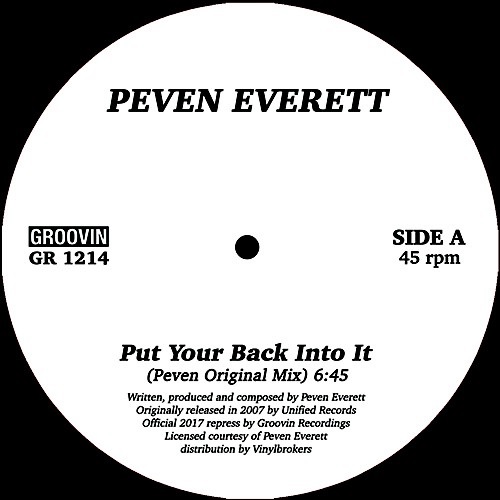 PUT YOUR BACK INTO IT/PEVEN EVERETT/ペバン・エヴェレット/Body&SOUL クラシック! 2007年の