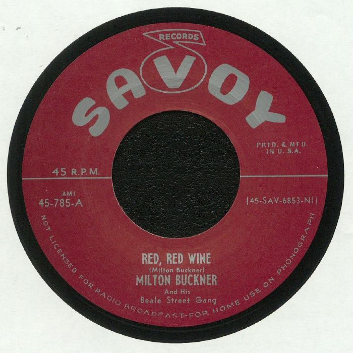 RED RED WINE / BOOGIE GRUNT (7")/MILTON BUCKNER｜SOUL/BLUES/GOSPEL｜ディスク