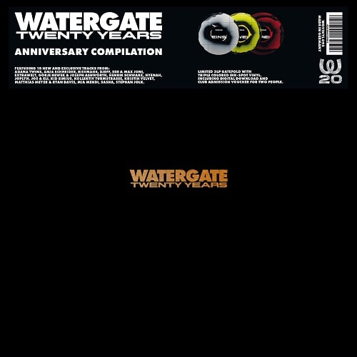 WATERGATE 20 YEARS (3LP COLOR/DL CODE)/V.A. (WATERGATE)/限定新曲、未発表曲を多数収録! Henrik Schwarz, Matthias