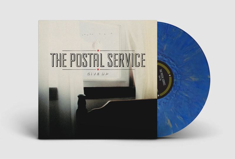 GIVE UP(COLOR VINYL)/POSTAL SERVICE/ポスタル・サーヴィス/ブルー/メタリ ック・シルヴァーのカラー盤