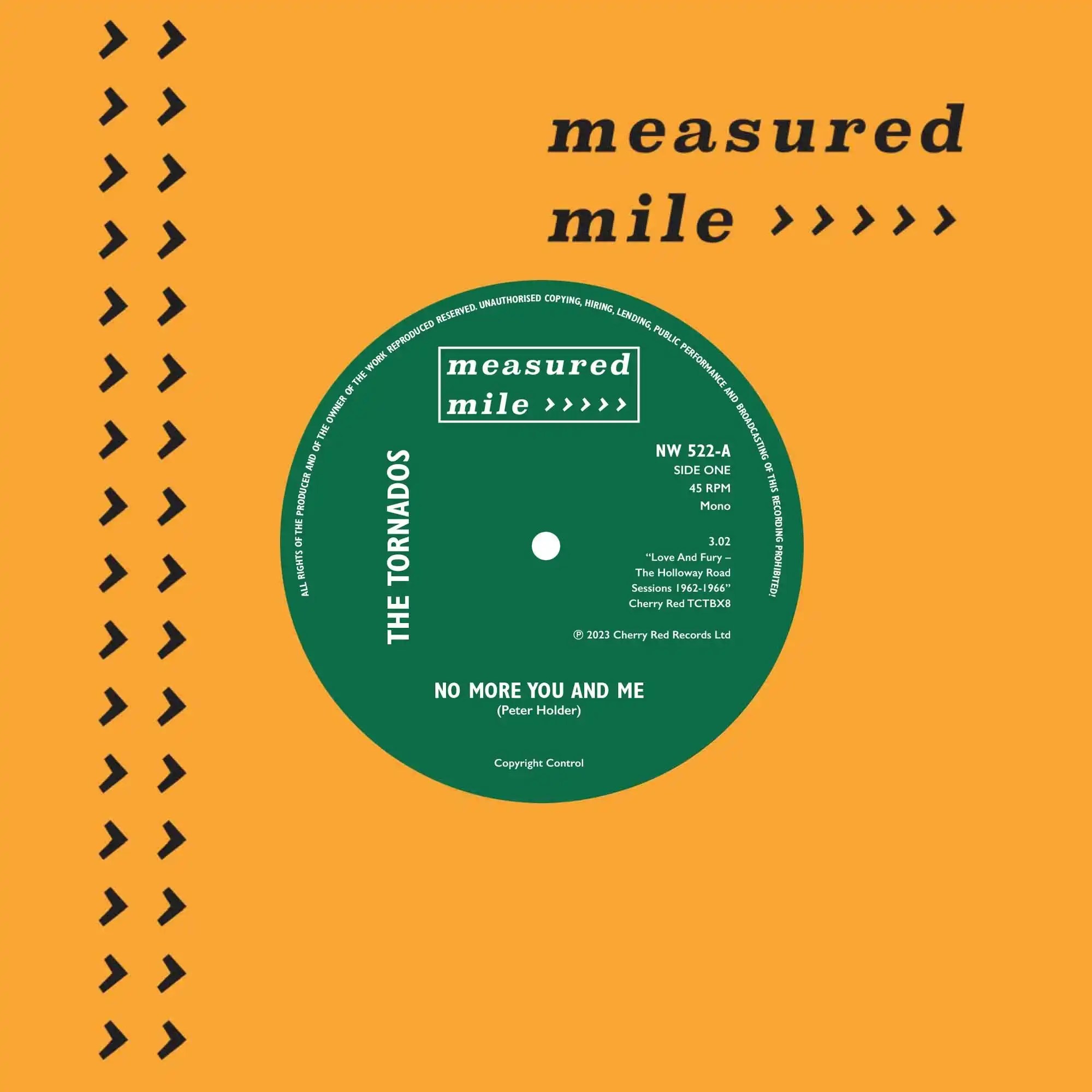 NO MORE YOU AND ME/ YOU ALWAYS DID WHAT YOU WANTED (7")/TORNADOS/トルネードス