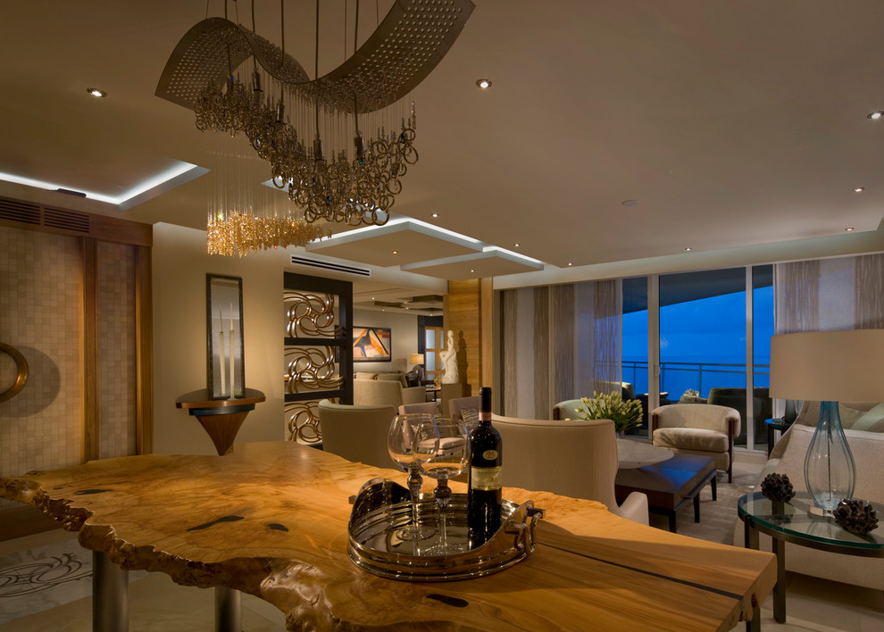 Moraya Bay Private Residence Transitional Living Room