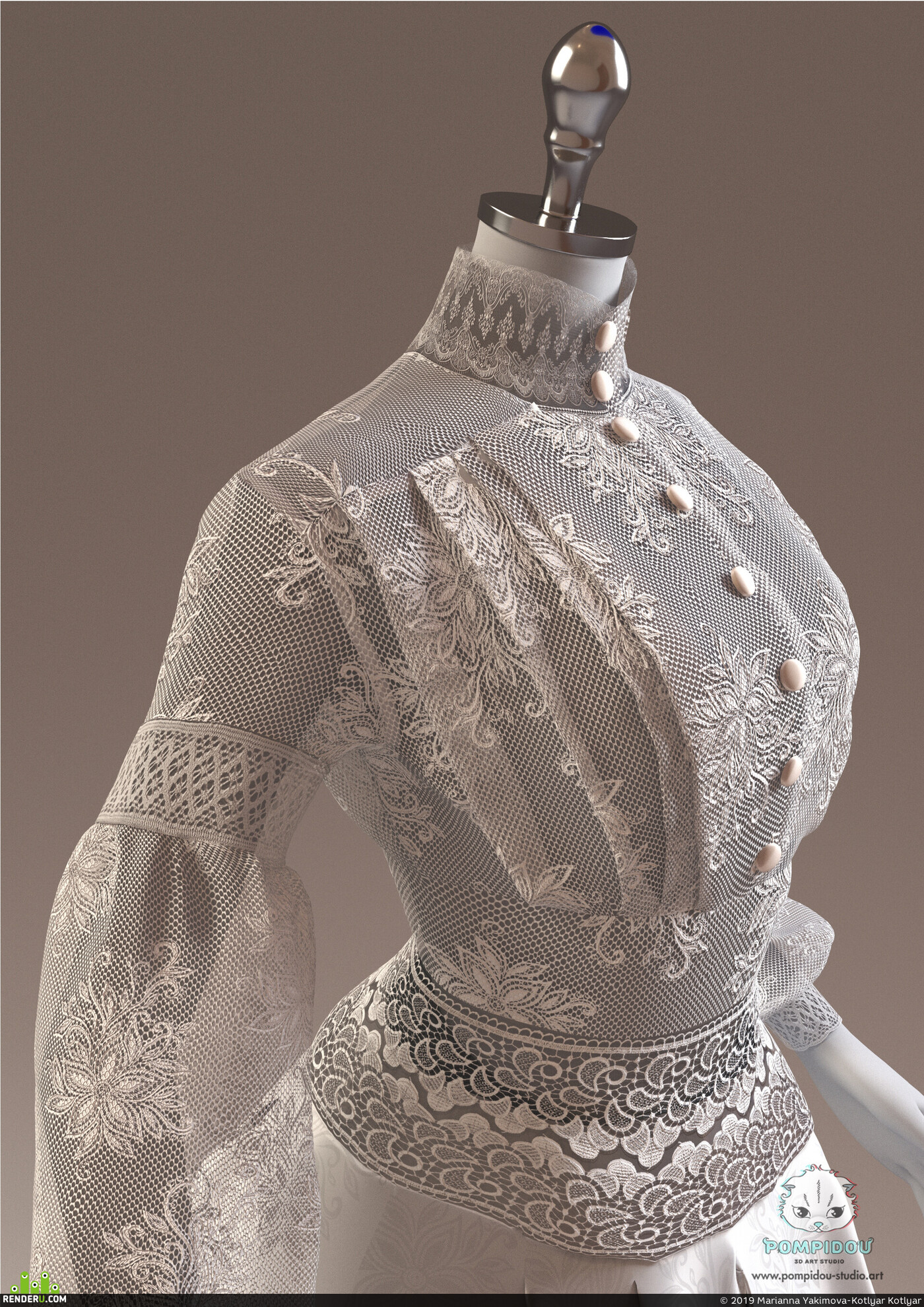 Tutorial on creating lace dress in Marvelous designer