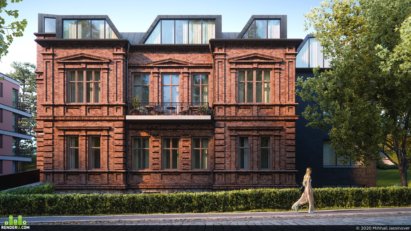 Property CGI Historical and contemporary apartments in Tartu