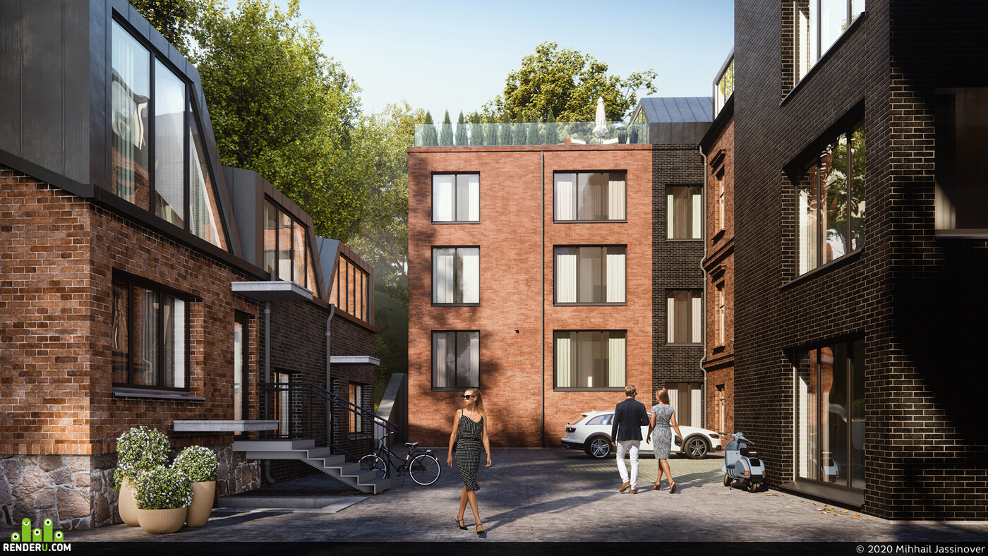 Property CGI Historical and contemporary apartments in Tartu