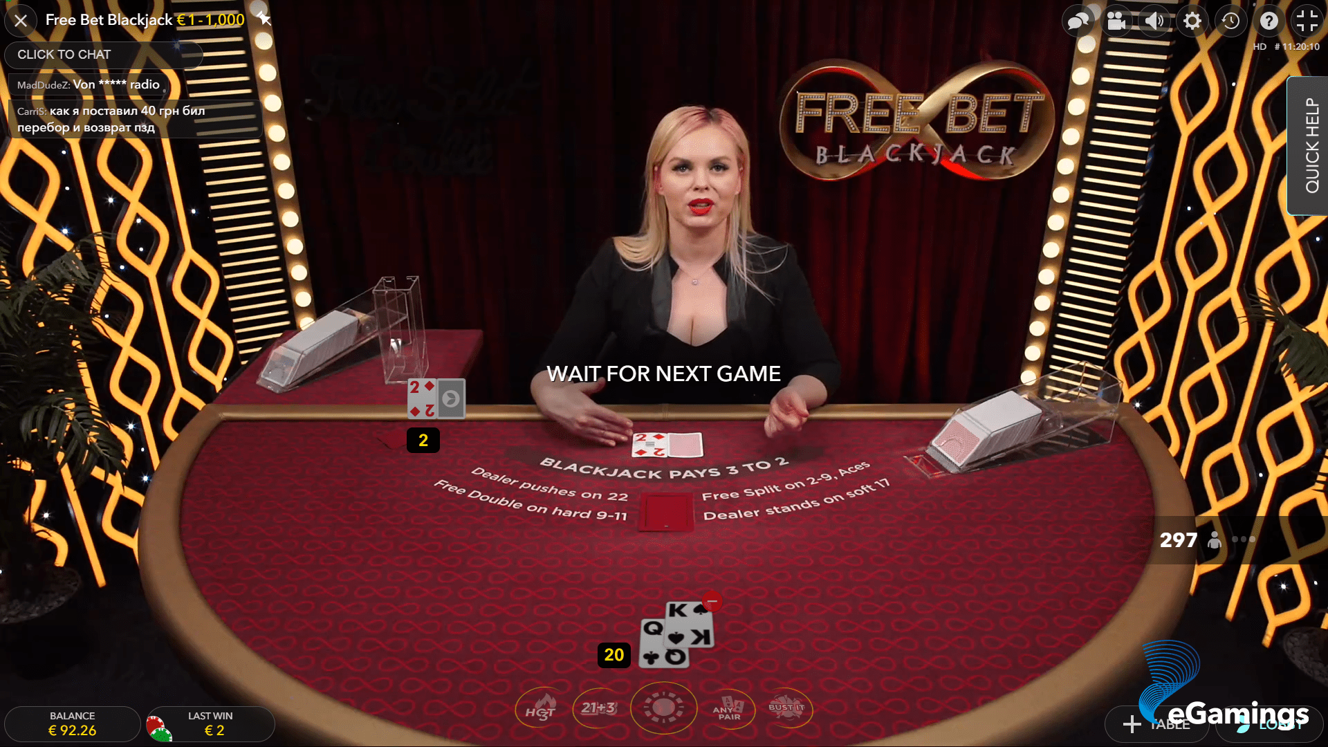 Free Bet Blackjack Evolution Gaming Games catalogue SoftGamings