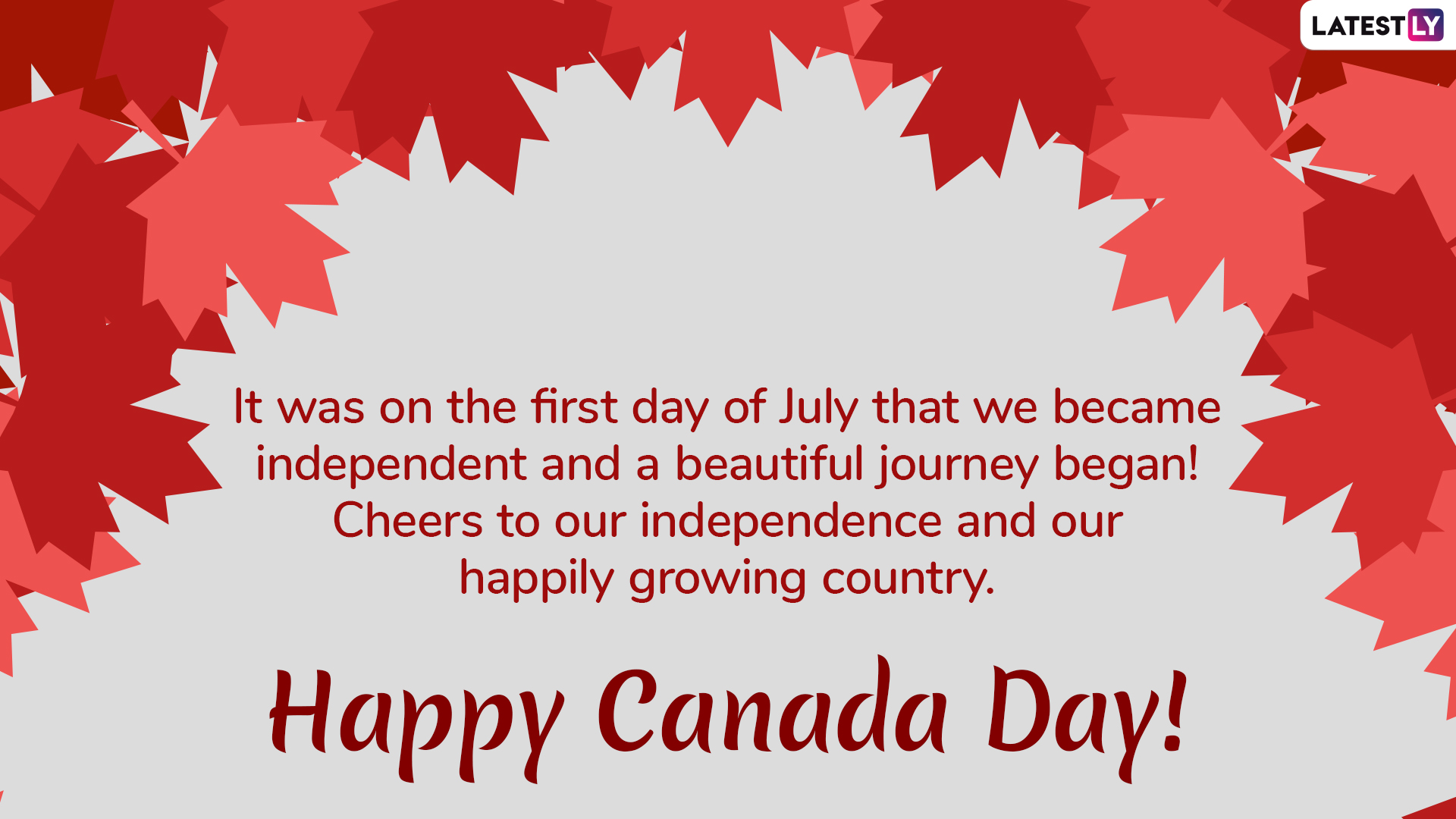 Canada Day 2019 Wishes WhatsApp Stickers, Quotes, GIF Image Messages