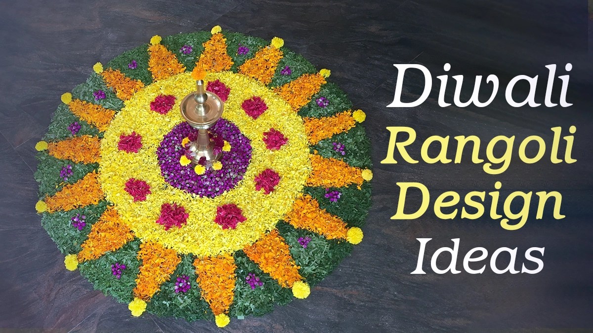 Simple Flower Rangoli Designs For Diwali Best Flower Site