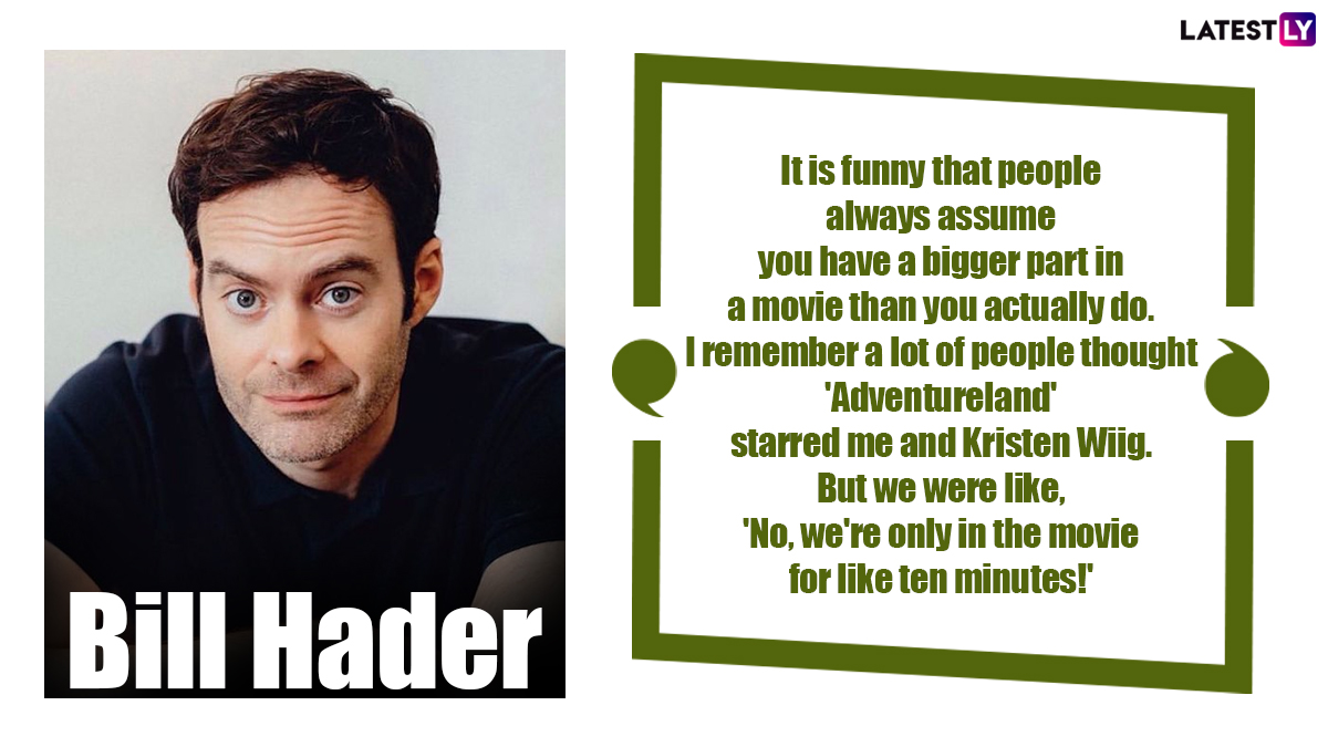 Bill Hader Birthday Special 10 Quotes By the Barry Star That Are