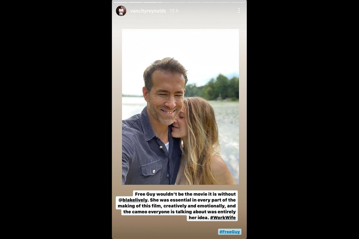 Ryan Reynolds Reveals Marvel Cameo in ‘Free Guy’ Was His Wife Blake