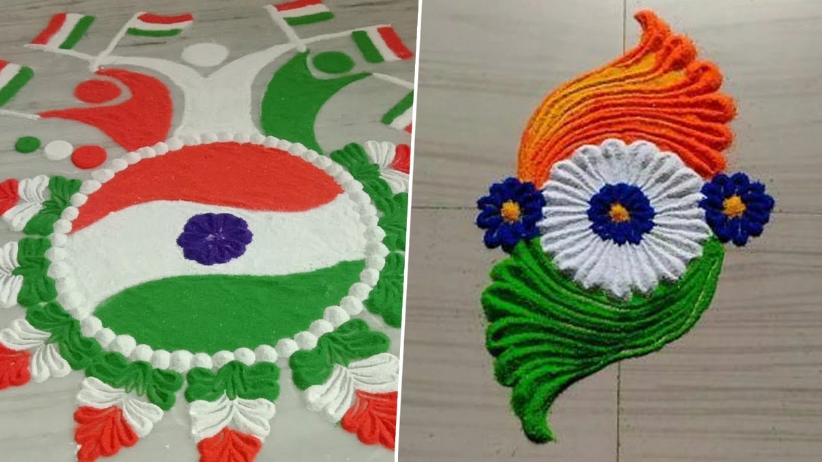 Festivals & Events News Easy Tiranga Rangoli Designs for Independence