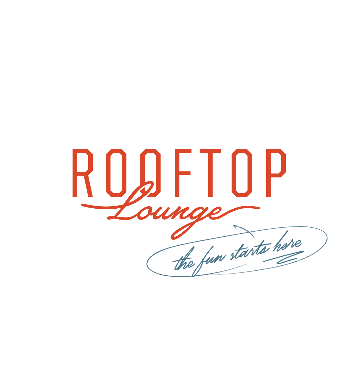 Rooftop Lounge Logo ST8MNT BRAND AGENCY