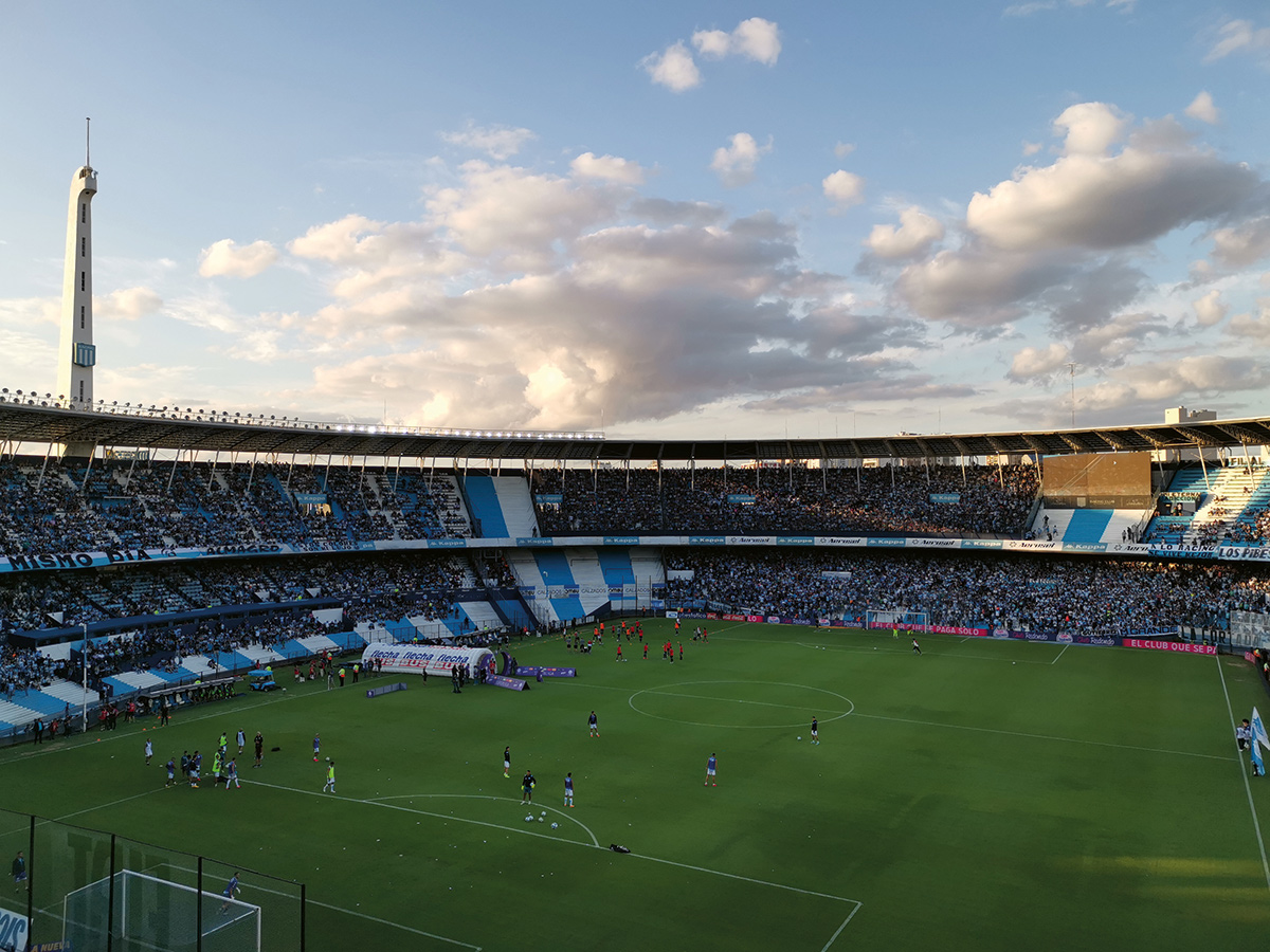 De derby van Avellaneda Racing Club Independiente Staantribune