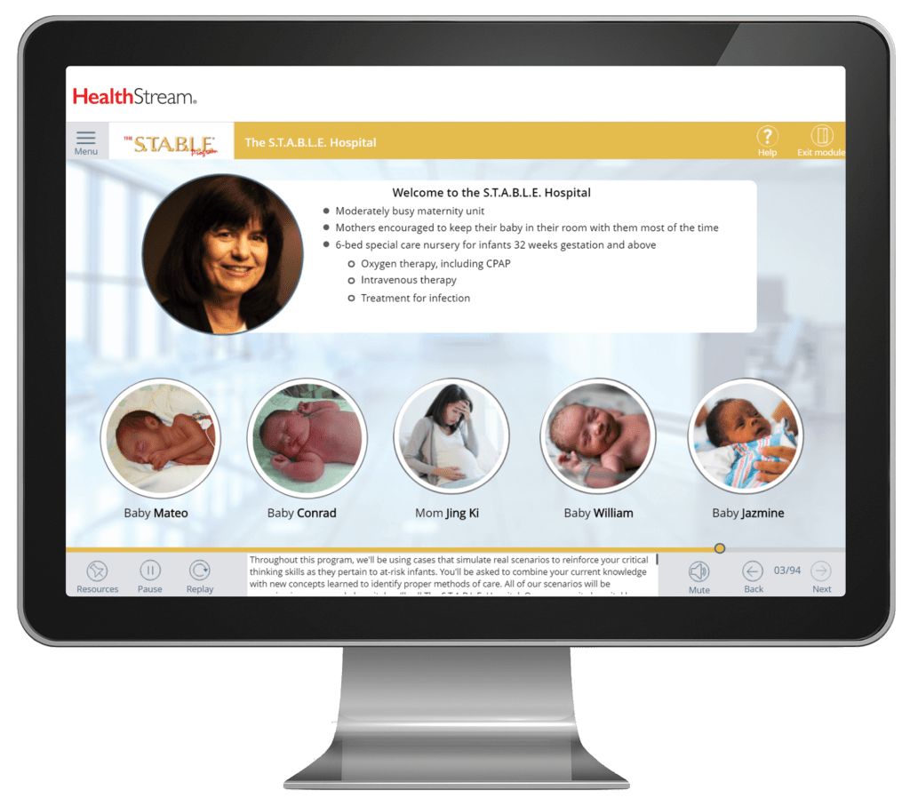 S.T.A.B.L.E. eLearning Learner Course Online The S.T.A.B.L.E. Program