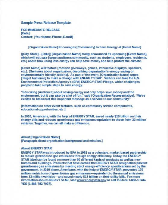 Editable Acquisition Press Release Template Word Example Stableshvf