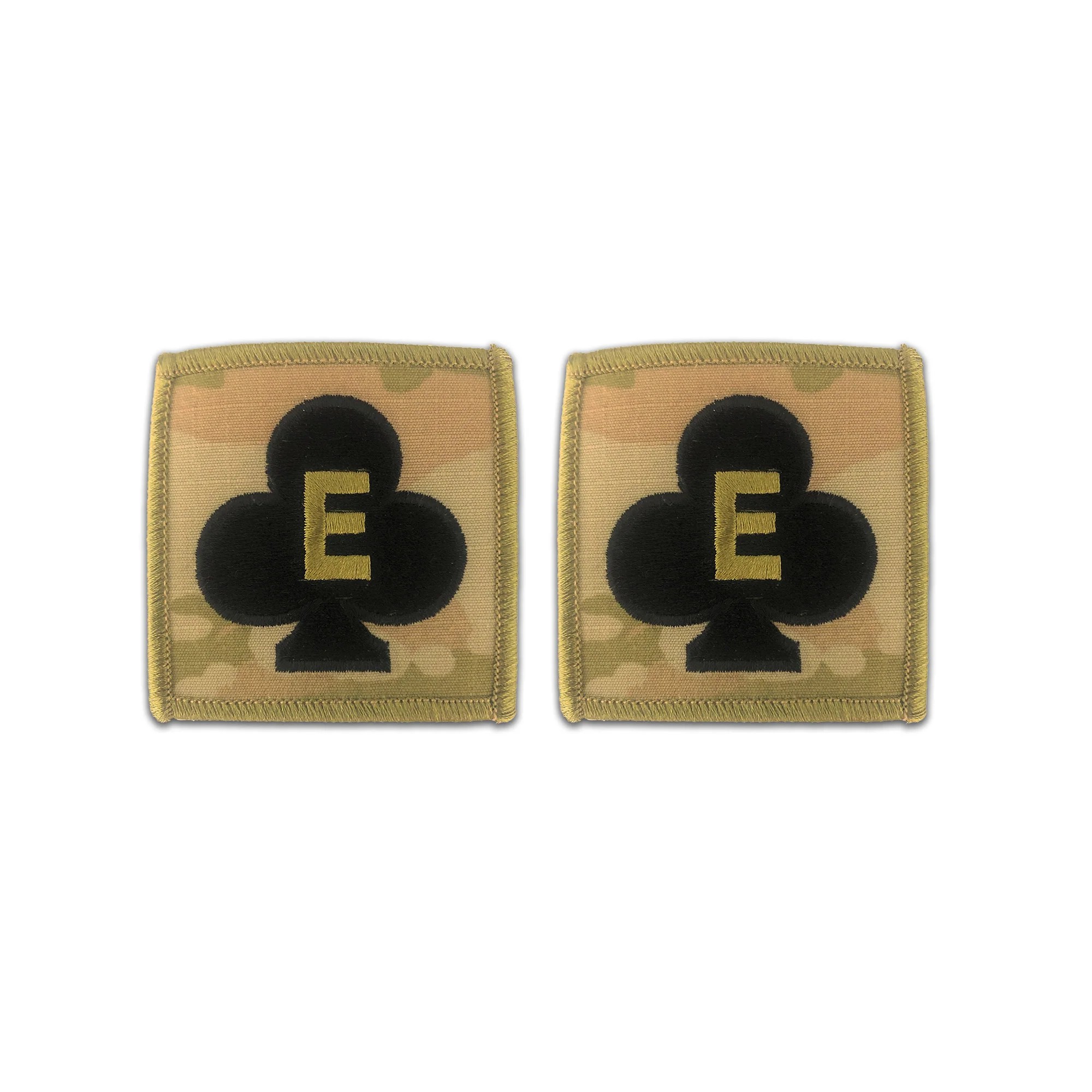 Club With Letter "E" OCP Helmet Patch StaBrite Insignia Inc.