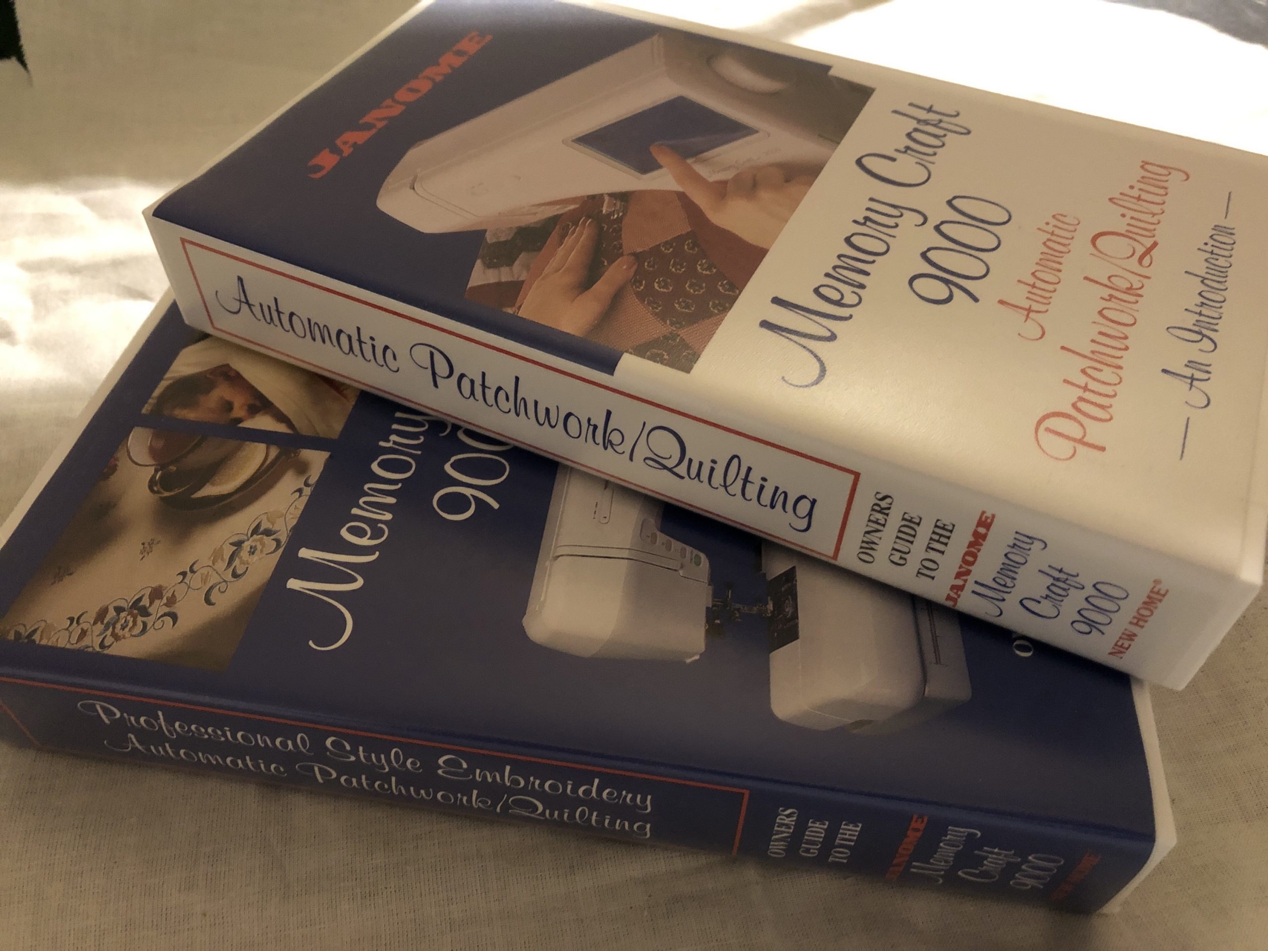 Janome Memory Craft 9000 VHS instructional videos Stacey Sansom Designs