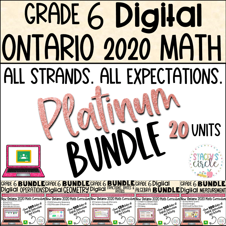 Grade 6 Ontario Math Full Year Curriculum