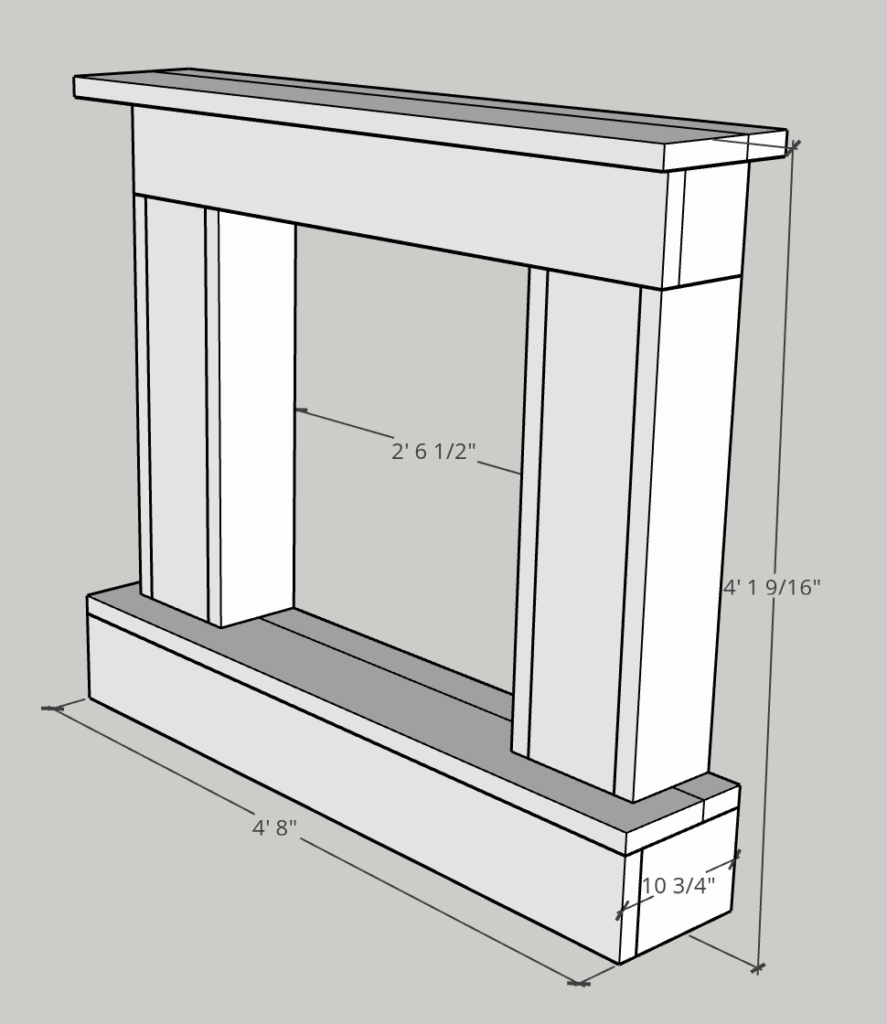 Make Your Own Rustic Faux Fireplace