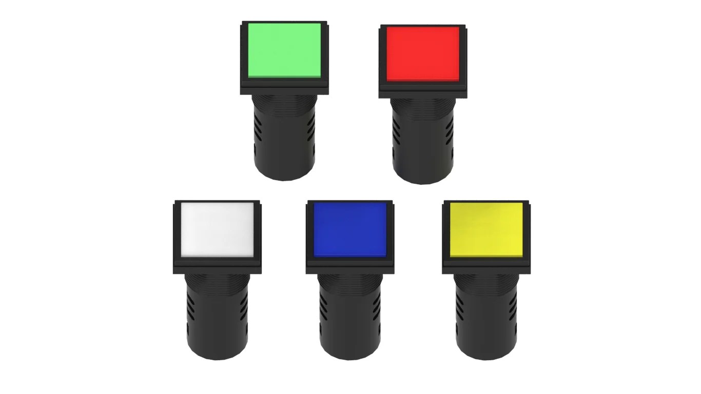 Square LED Pilot Lights