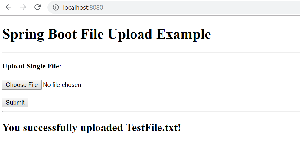 Uploading Files with Spring Boot